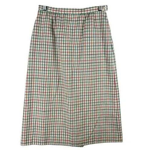 Vtg Pendleton Country Sophisticates Plaid Skirt Midi A