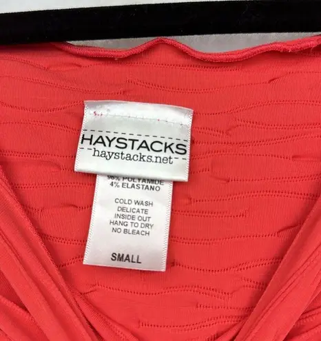 PUREED PUMPKIN CRINKLE BRAZILIAN TEXTURED BALLET TOP SZ SMALL cropped