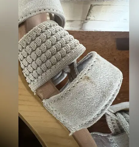 Dr. Scholl's women’s Blossom Vapor Grey block sandals in size 7. Gray