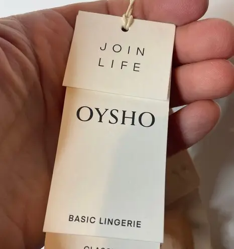 Oysho NWT Bra 34A Tan Underwire Solid Lightly Lined Intimates Feminine Padded