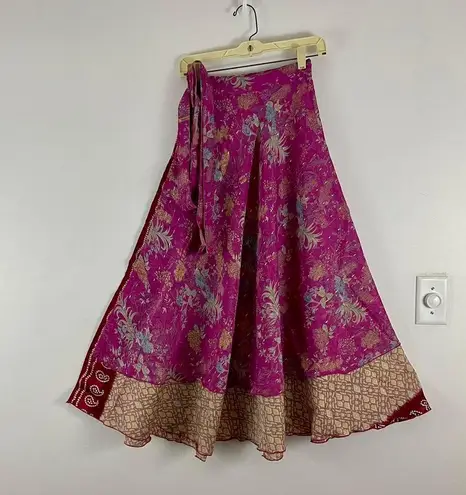 Boutique Reversible Maxi Wrap Skirt BINW205