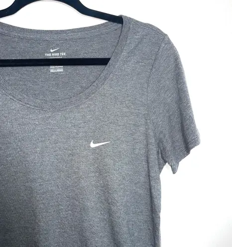 Nike Dark Gray Short Sleeve Athletic Cut The  Tee