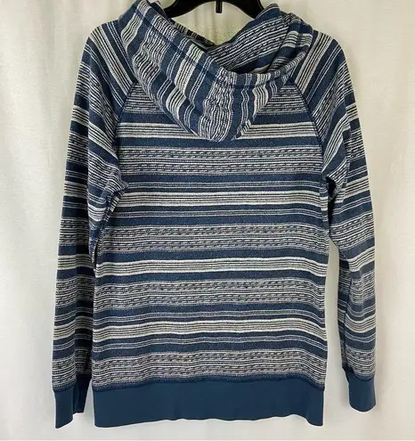 Boards Burton Durable Goods Blue Striped Logo Women’s Hoodie in Medium