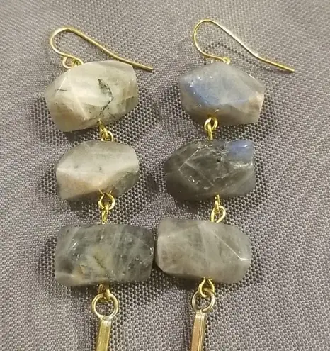 Vanessa Mooney 💕💕 Gold Gem Stone Drop Earrings