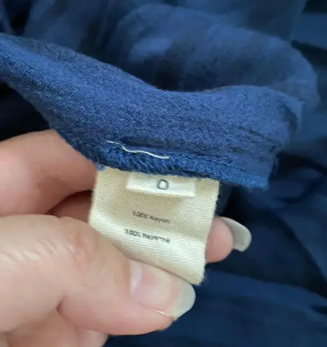 L'Agence L’agence Alani Striped Maxi Shirtdress Navy Blue & Black