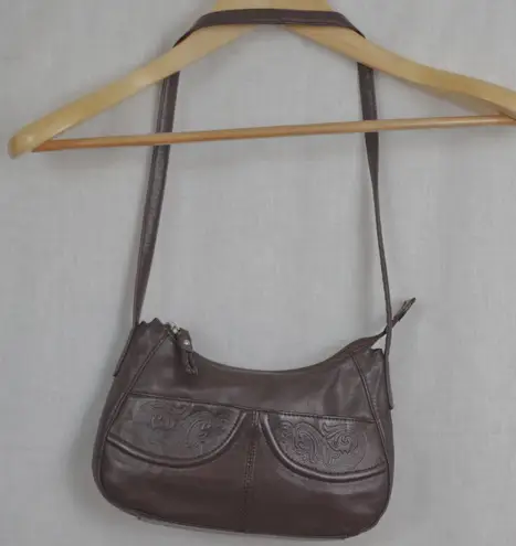 Stone Mountain Small Brown Leather Shoulder Bag Purse