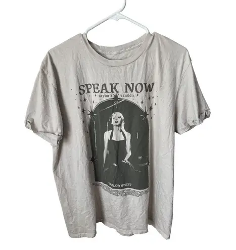 Taylor Swift Speak Now Taylors Version Graphic T-Shirt L 100% Cotton Unisex Ligh