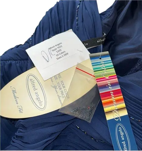 Alfred Angelo NEW Navy Blue Designer Formal Dress Set Women’s Size Large 10/12