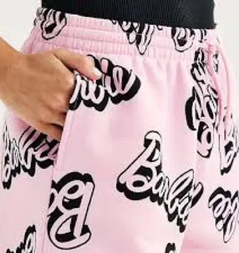 Juniors Barbie Fleece Shorts M Pink Size undefined