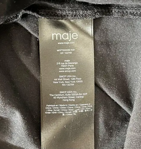 Maje NEW Tasvegas Paradise Rhinestone T-Shirt size 1 Black