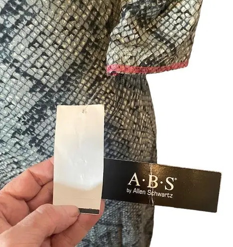 ABS Allen Schwartz A.B.S Allen Schwartz Snakeskin Print Long Maxi Dress Women Sz M
