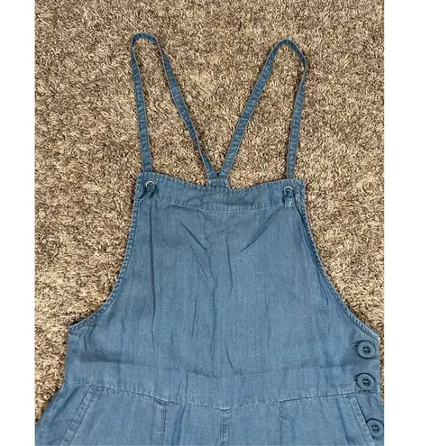 Modcloth NWT  Utility Shortall Chambray Light Blue Denim Romper Overall Lyocell 6 - Image 12