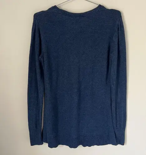 H by Halston Women's Navy Blue Crewneck Sweater Size XS