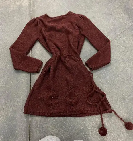 Vintage BCBG Maxazria Maroon Sweater Dress Size XL