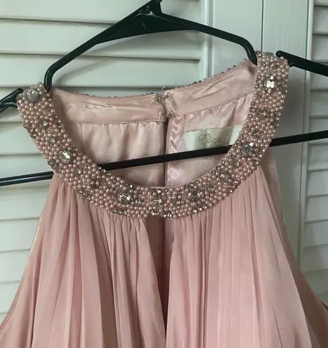 Eliza J Light Pink Lace Dress