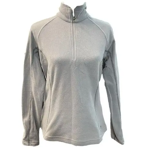 Mountain Hardwear  1/4 Zip Fleece Top Light Gray Size Medium Outdoors Gorpcore