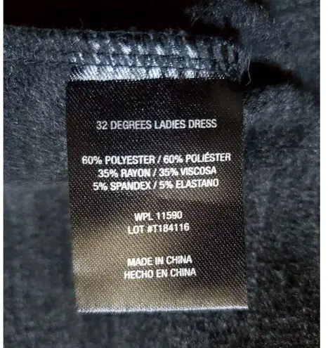 32 Degrees Heat 32 Degrees Cool T-Shirt Dress Women Medium Heathered Gray Short Sleeve Pockets