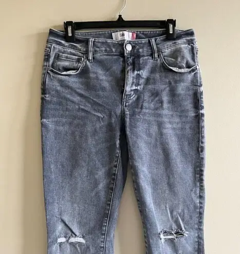 CAbi  High Skinny Jeans #3939 Womens Size‎ 6 Distressed Gray Denim Pants