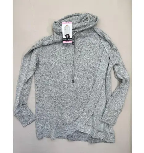 Chelsea & Theodore Set of 2 Size S Sweaters Pink Gray Cowl Neck Cozy Tops Soft