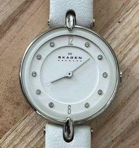 Skagen Hiromichi Konno Special Edition Ladies Watch White Dial Crystal Markers