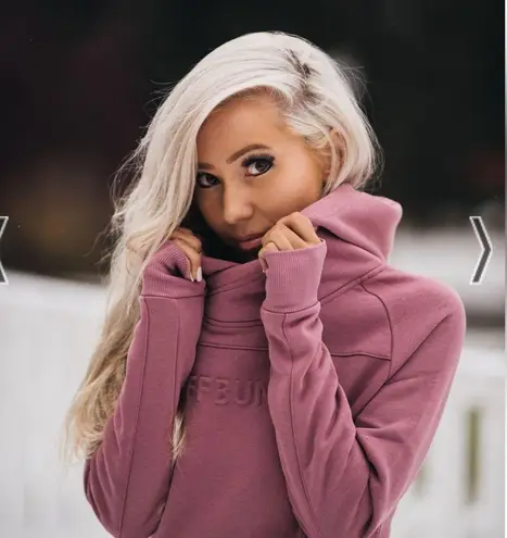 Buffbunny Collection Beyond Pullover Hoodie Cotton Blend - Echinacea Pink Mauve