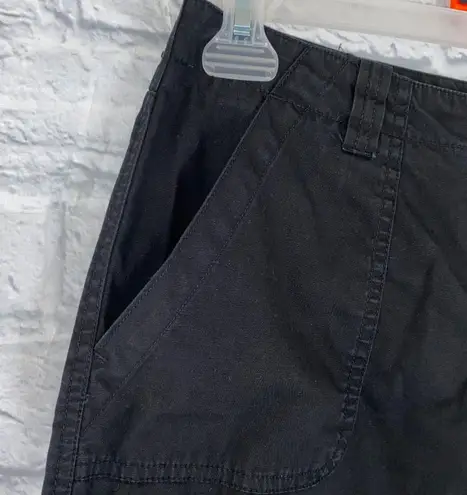 White Stag 100% cotton chino Capri pants black size 8 petite women