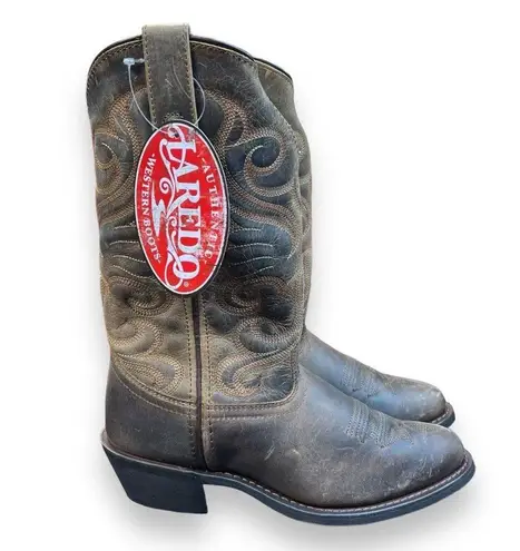 Laredo Bridget Round Toe Cowboy Womens Brown Dress Boots 51084 7.5M