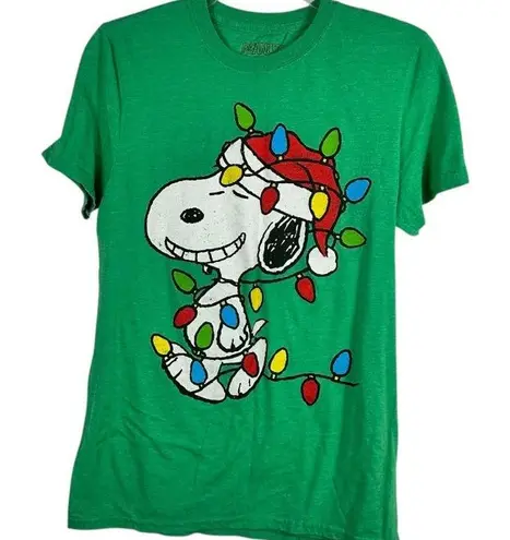 Peanuts Snoopy Green Graphic T