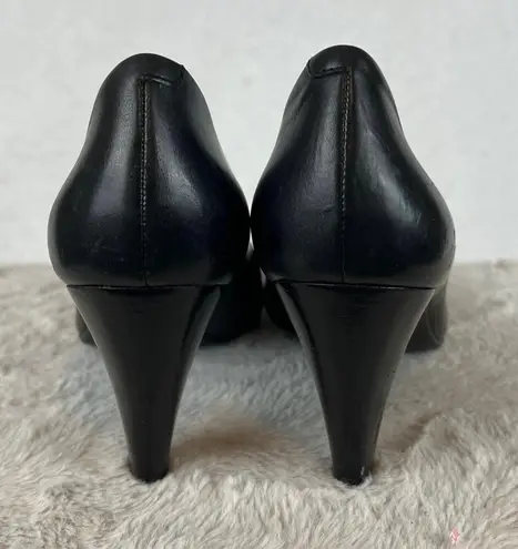 Ecco  Women's Black Heels Pumps Shoes Leather Size 39