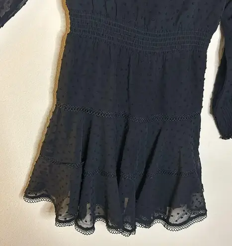 Bardot Junior Girl's Liana Swiss Dot Lace Mini Dress Size 16