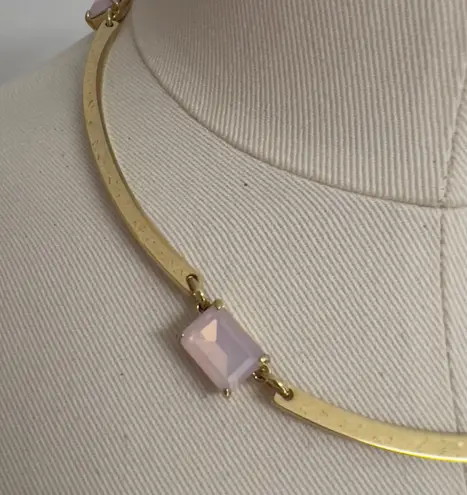 J. Crew Golden Metal/Crystal Choker Necklace NWT