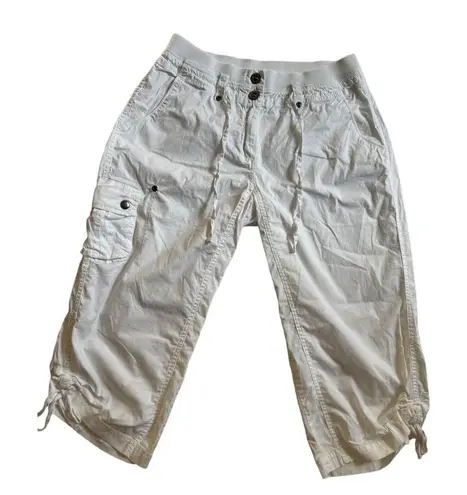 Bay Studio white capri Jogger size 8 Gray