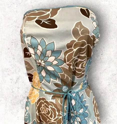 Rubber Ducky Productions Strapless floral print dress size L