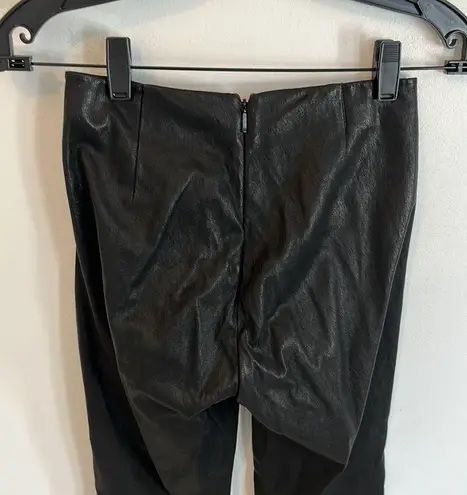 Rag and Bone  Georgie Black Leather Leggings Washed Black