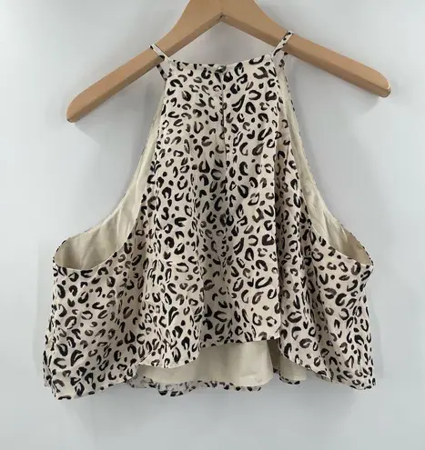 11 Honoré 11 HONORE Tank Blouse Size 14 Plus Size NWT Cropped Curvy Animal Print Halter