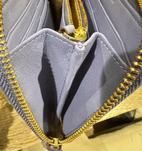 Anya Hindmarch FAITHFUL LARGE Round Long Wallet BLUEBELL