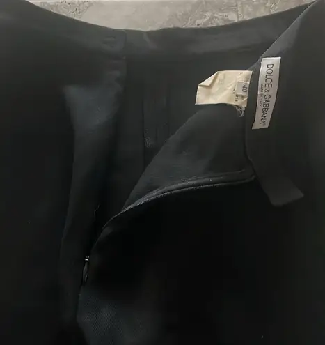 Dolce & Gabbana Wool Black Pants, Size 40 (Made in Italy) Approx. Retail $1,045