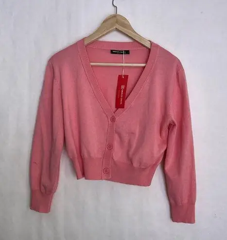 Urban Coco 5/$25  large light pink cardigan crop sweater