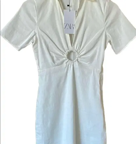 ZARA  white linen dress NWT