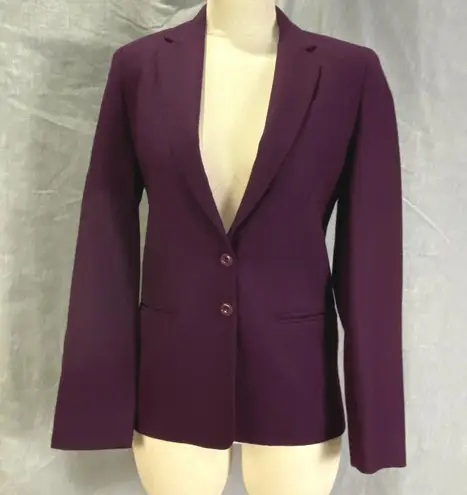 Vintage Brian Tucker Made in Ireland Plum Wool Blazer Tailored 2