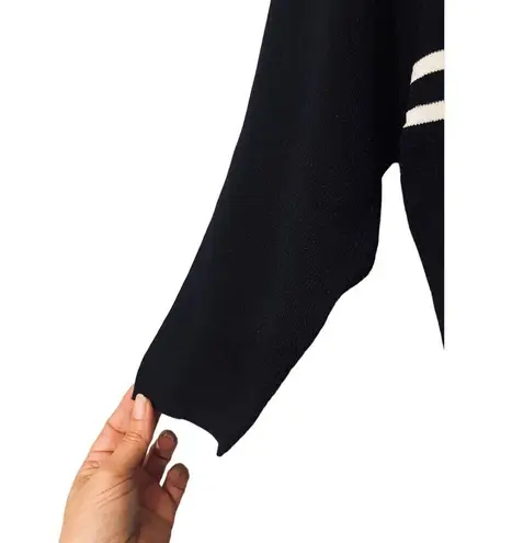 Bill Blass Black & White Striped Stylish Career Blouse Women Sz S