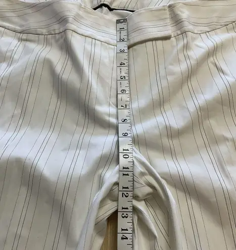 Caslon Ivory Dress Pin Striped Flared Lined Size 20W Pants Brand New With Tag