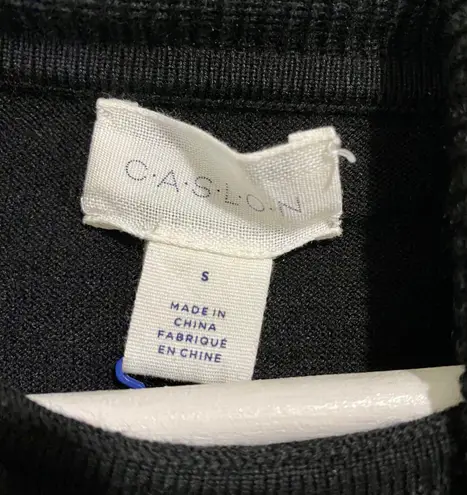 Caslon Women’s Cowl Neck Wool Blend Scoop Hem Sweater Black Size Small NWT