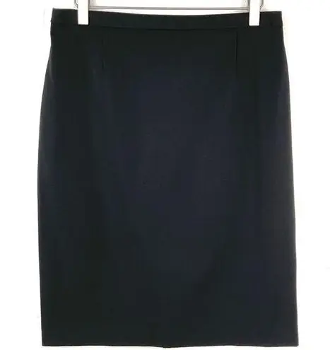 Isaac Mizrahi For Target Black Double Zip Pencil Skirt 10