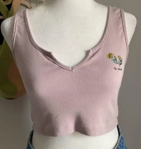 urban nation ⬇️ 2 Marked Listings for $25 - “no thanks” Graphic Crop Tank Top