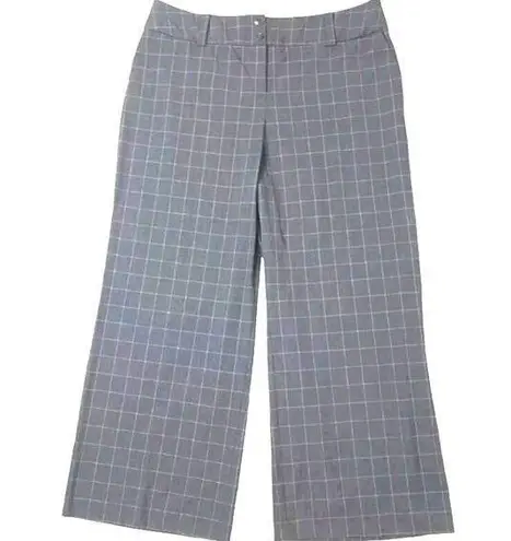 Lane Bryant  THE ASHLEY Curvy Fit Women's Grey Checked Dress Pants Sz 22S