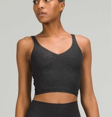 Lululemon  Align Tank Jewel Emboss In Black Size 0 Bin 268