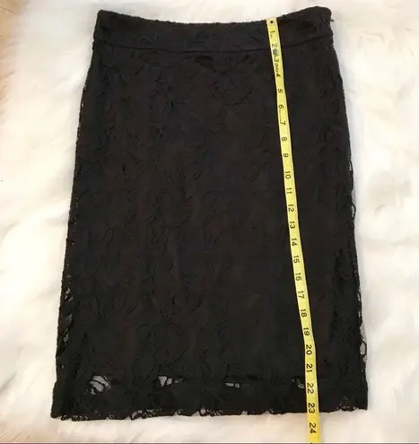 Sunny Leigh black lace pencil skirt Women’s size 4 knee length