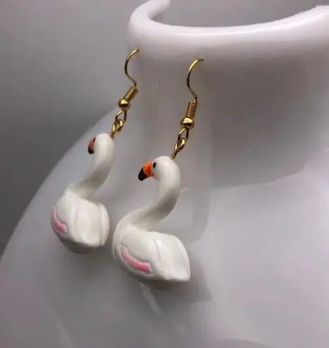 Flamingo Swan Earrings