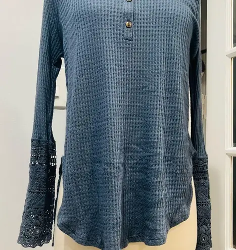 Mahina Thermal Blue Long Sleeve Top